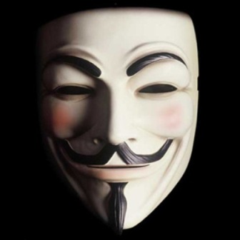 Mscara Anonymous relativa ao filme V de Vingana